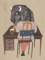 MUCCA Animale Vintage Cartolina CPSM #PBR836.IT - Vacas