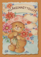 NASCERE Animale Vintage Cartolina CPSM #PBS187.IT - Bears