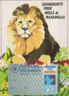 LEONE Animale Vintage Cartolina CPSM #PBS061.IT - Leones