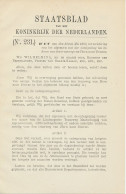 Staatsblad 1923 : Spoorlijn Horn - Deurne - Historical Documents