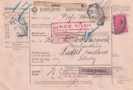 Autriche Bulletin D'expédition Kaltern Pour La Suisse 1913 - Briefe U. Dokumente