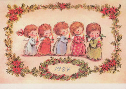 ANGELO Natale Vintage Cartolina CPSM #PBP383.IT - Angels