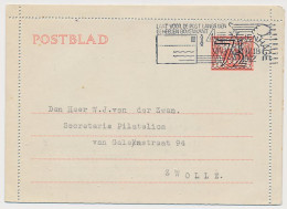 Postblad G. 21 S Gravenhage - Zwolle 1942 - Postal Stationery