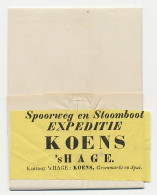 Amsterdam - Den Haag 1848 - Expeditie Koens - ...-1852 Precursori