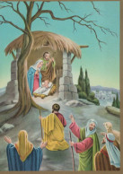 Vergine Maria Madonna Gesù Bambino Natale Religione Vintage Cartolina CPSM #PBB735.IT - Virgen Maria Y Las Madonnas