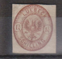 Luebeck N° 13 Sans Gomme Avec Charnière - Lübeck