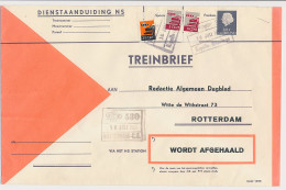 Treinbrief Kapelle Biezelinge - Rotterdam 1966 - Unclassified