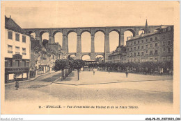 ADQP8-29-0684 - MORLAIX - Vue D'ensemble Du Viaduc Et De La Place Thiers - Morlaix