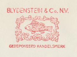 Meter Cover Netherlands 1962 Fish - Enschede - Fishes