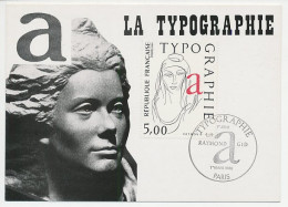Maximum Card France 1986 Typography - Andere & Zonder Classificatie