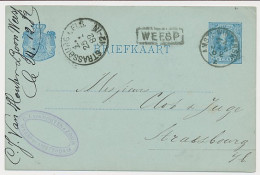 Trein Haltestempel Weesp 1882 - Cartas & Documentos