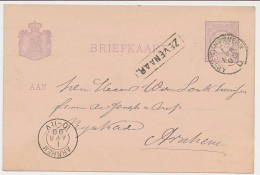 Trein Haltestempel Zevenaar 1890 - Covers & Documents