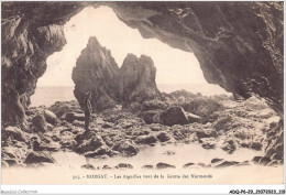 ADQP6-29-0554 - MORGAT - Les Aiguilles Vues De La Grotte Des Normands - Morgat