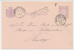 Trein Haltestempel Zevenaar 1889 - Lettres & Documents
