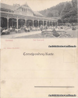 Postcard Karlsbad Karlovy Vary Cafe Kaiserpark 1903 - Tchéquie