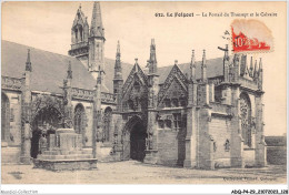 ADQP4-29-0350 - LE FOLGOET - Le Portail Du Transept Et Le Calvaire - Le Folgoët