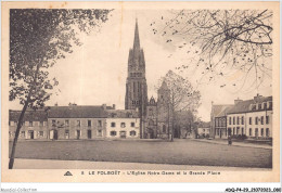 ADQP4-29-0326 - LE FOLGOËT - L'église Notre-dame Et La Grande Place - Le Folgoët