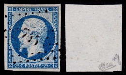 France N° 15 Obl Pc 745 - Signé Calves - TB Qualité - Cote 290 Euros - 1853-1860 Napoleon III