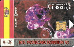 Spain: Telefonica - 1993 Intl Phonecard Exhibition '93 Hong Kong - Privatausgaben