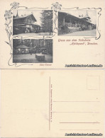 Ansichtskarte Loschwitz-Dresden Volksheim - Heidepark: 3 Bild 1912  - Dresden