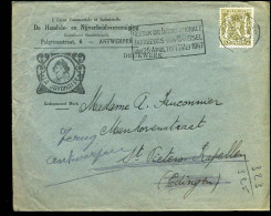 Cover Naar Edingen - 'L'Union Com. Et Industrielle, Anvers"  -- La Javanais -- Terug Aan Afzender/Retour .. - 1935-1949 Small Seal Of The State