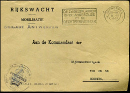 Cover Naar Hoboken - "Rijkswacht, Brigade Antwerpen" - Covers & Documents