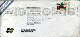 Cover To Antwerp, Belgiium - "Operadora Maritima" - Cartas & Documentos