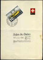 Cachet "Salon Du Timbre 1946, Union Philatélique De Genève" - Briefe U. Dokumente