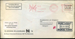 Cover Naar Burgemeester En Schepenen Antwerpen, België - "IFIP Administrative Data Processing Group, Amsterdam" - Lettres & Documents