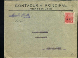 Cover - "Contaduria Principal, Puerto Militar" - Cartas & Documentos