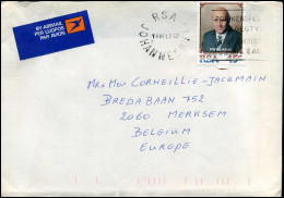 Cover To Merksem, Belgium - Lettres & Documents