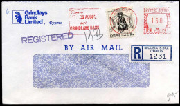 Registered Cover - "Grindlays Bank Limited, Cyprus" - Covers & Documents