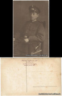 Ansichtskarte  Privataufnahme: Soldat (WK1) 1918  - Personajes