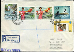 Registered Cover From Jamaica To Luxemburg - Jamaique (1962-...)