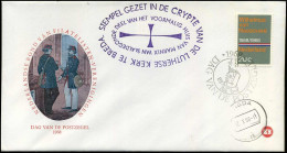 FDC - Dag Van De Postzegel 1968 - Stempel Gezet In De Crypte Van De Lutherse Kerk Te Breda - FDC