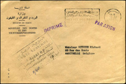 Cover To Marcinelle, Belgium - "Ministrère Des Postes Et Des Télécommunications" - Maroc (1956-...)