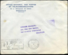 Cover To Marcinelle, Belgium - "Office National Des Postes Et Télécommunications" - Gebraucht