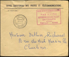 Cover To Marcinelle, Belgium - "Office Equatorial Des Postes Et Télécommunications" - Tsjaad (1960-...)