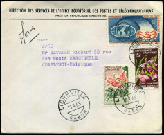 Cover To Marcinelle, Belgium - "Direction Des Services De L'Office Equatorial Des Postes Et Télécommunications" - Gabon