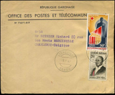 Cover To Marcinelle, Belgium - "Office Des Postes Et Télécommunications" - Gabón (1960-...)