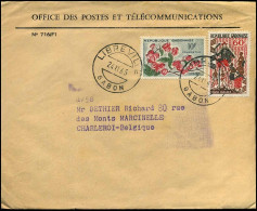 Cover To Marcinelle, Belgium - "Office Des Postes Et Télécommunications" - Gabon (1960-...)