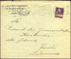 Cover To Zürich - "P. Levy-Brunschwig, Basel" - Lettres & Documents