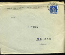 Cover To Weimar, Germany - "Basler Versicherungs-Gesellschaft Gegen Feuerschaden" - Storia Postale