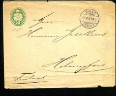 Cover To Helsingfors, Finland - Entiers Postaux