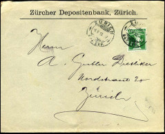 Cover To Zürich - "Zürcher Depositenbank, Zürich" - Brieven En Documenten