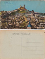 CPA Marseille Bouches-du-Rhône  Vue Génerale Sur N.-D. De La Garde 1914 - Other & Unclassified