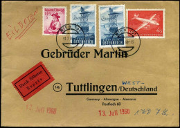 Express Cover To Tuttlingen, Germany - "Gebrüder Martin" - Briefe U. Dokumente