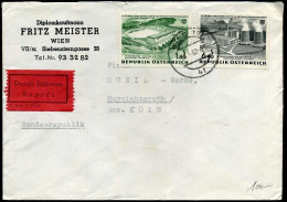 Express Cover To Köln, Germany - "Diplomkaufmann Fritz Meister, Wien" - Storia Postale