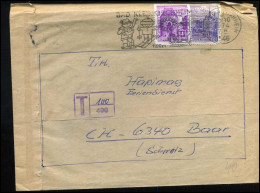 Cover To Baar, Switzerland - Penalty Postage - Lettres & Documents