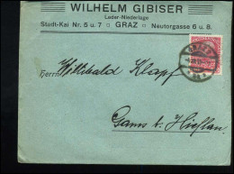 Cover To Gams - "Wilhelm Gibiser, Leder-Niederlage" - Cartas & Documentos